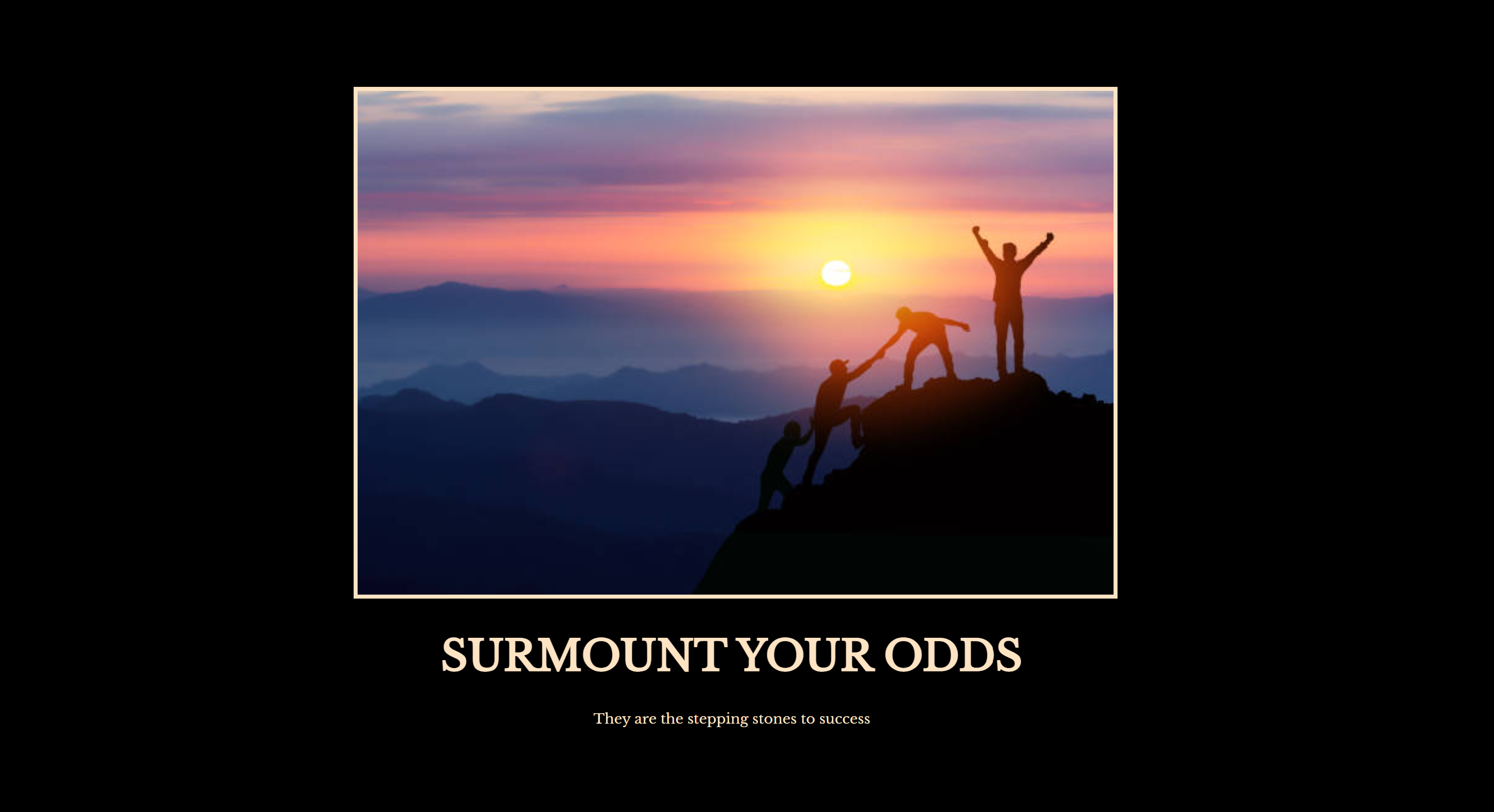screenshot of Motivation Meme Project